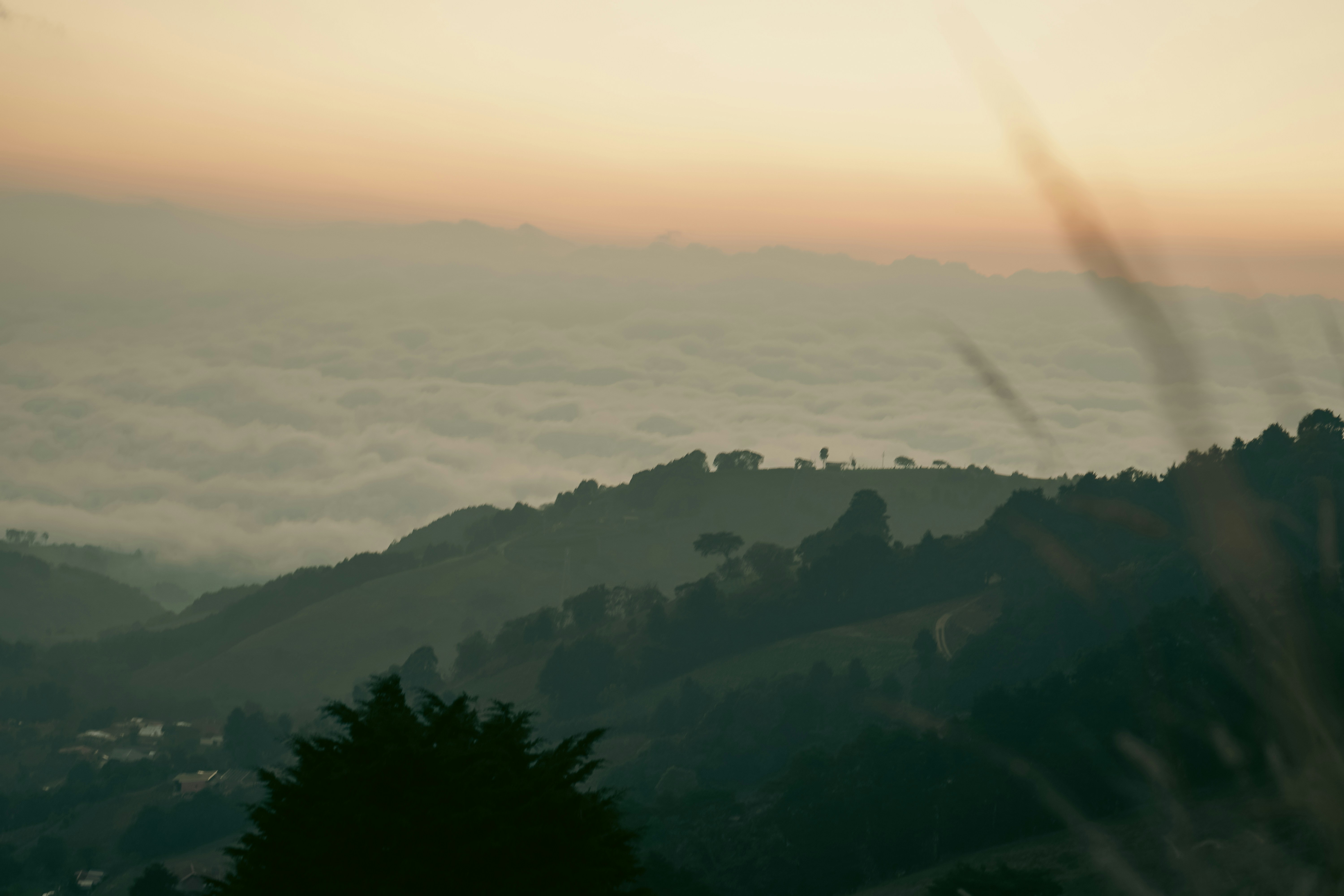 Morning clouds rolling through the Cartago highlands, overlooking the Orosi Valley.